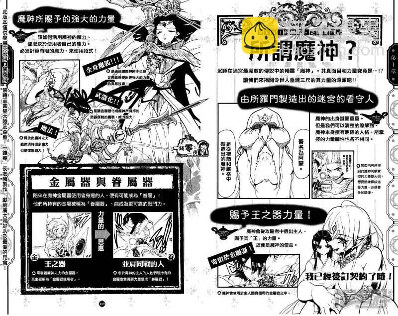 🍟魔笛MAGI 公式书彩页长廊01 第11页