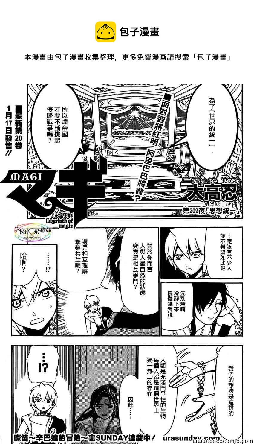 🍟魔笛MAGI 第209话 第1页