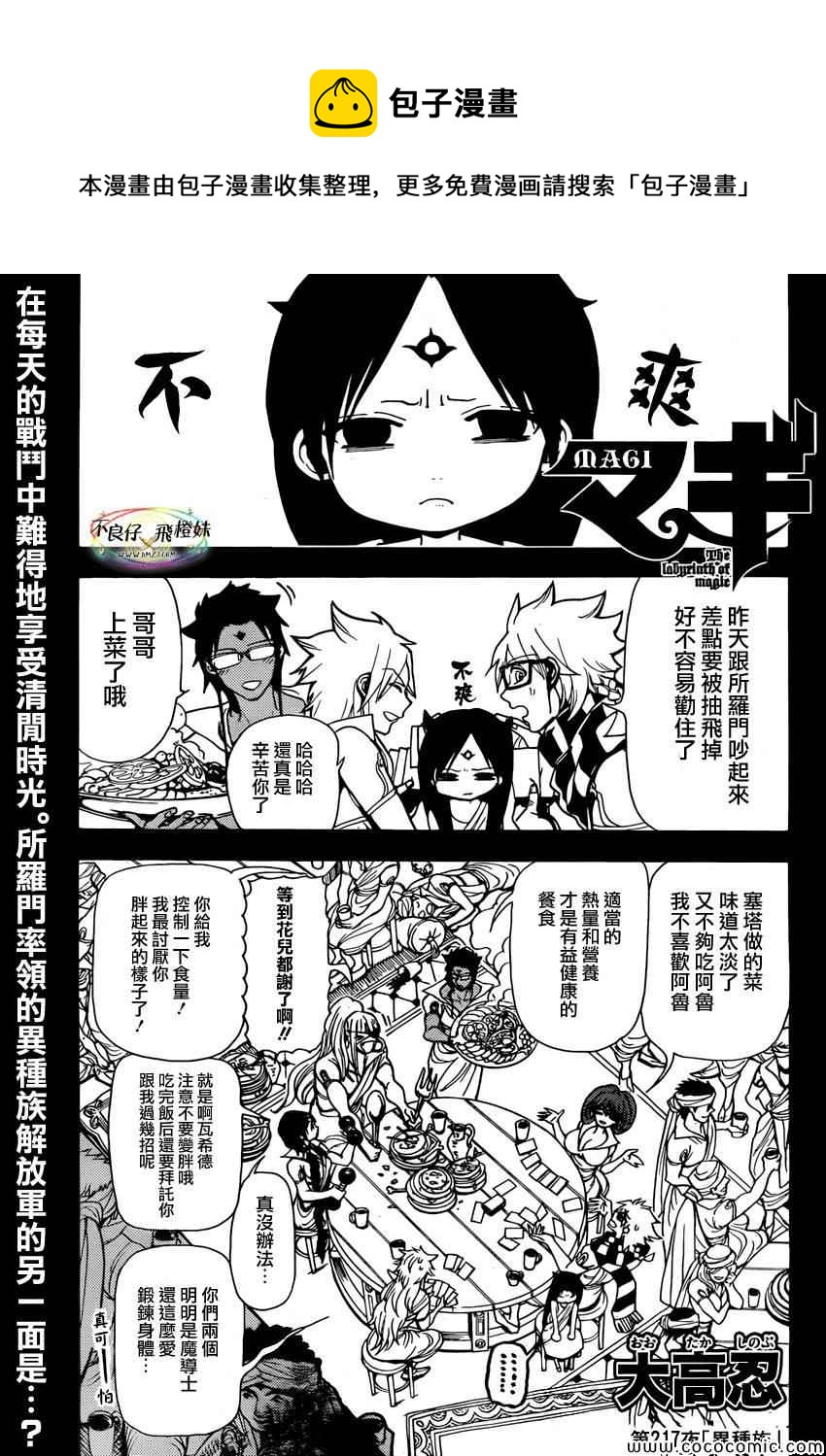 🍟魔笛MAGI 第217话 第1页