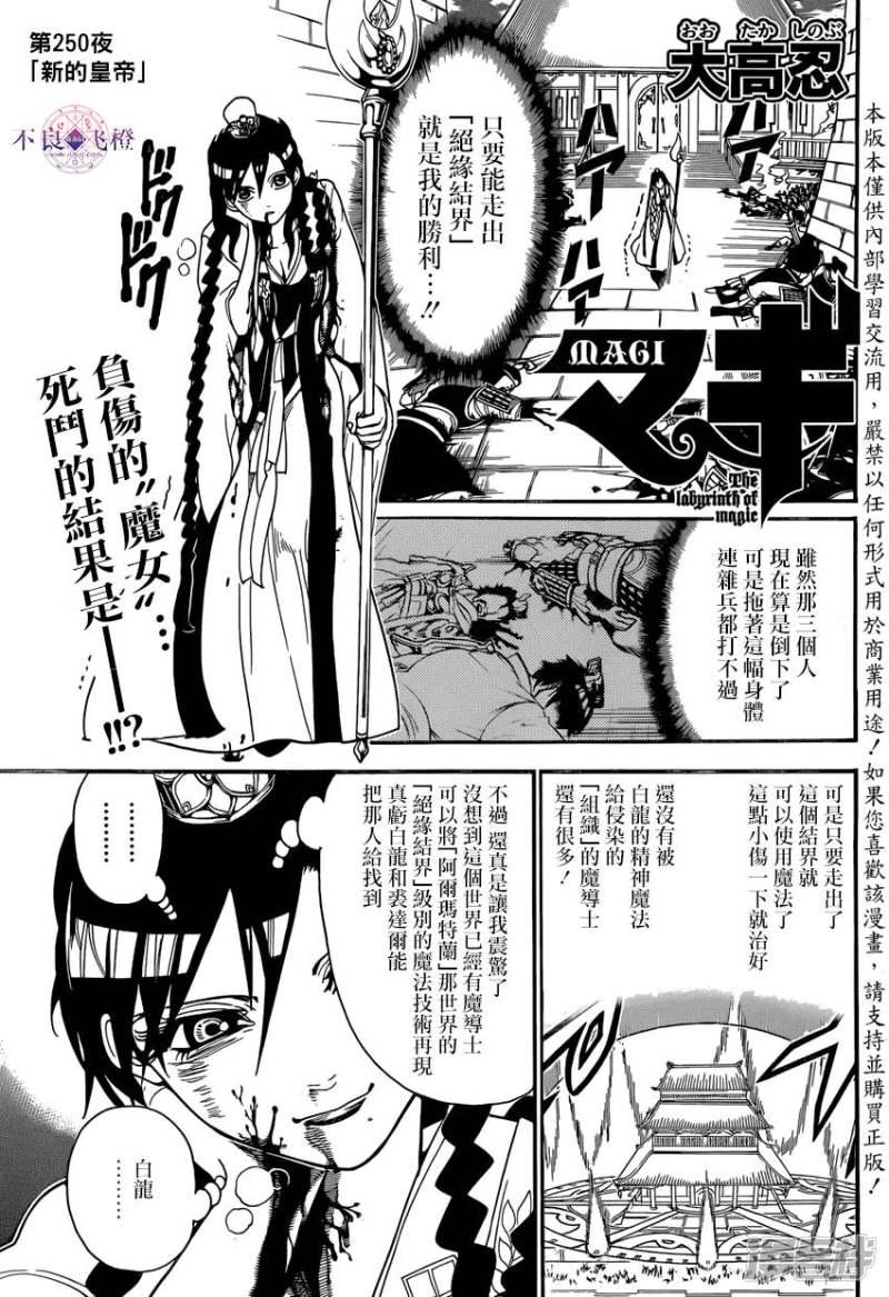 🍟魔笛MAGI 第250话 新的皇帝 第2页