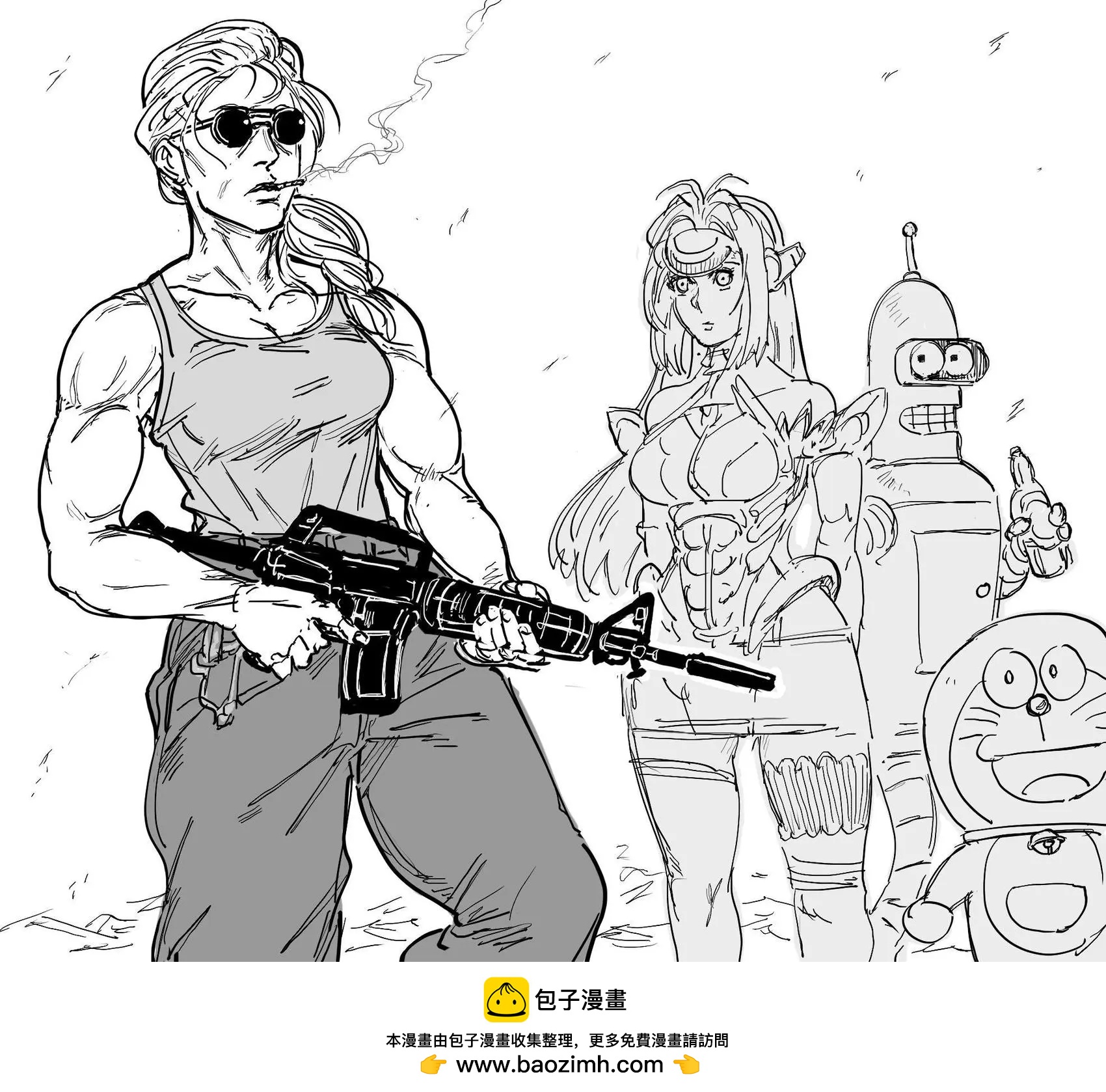 🍵Baalbuddy漫画小短篇 莎拉·康纳vs.终结者 第1页