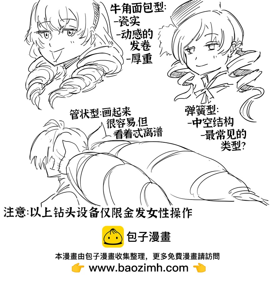🍵Baalbuddy漫画小短篇 针对钻头发型的研究 第1页