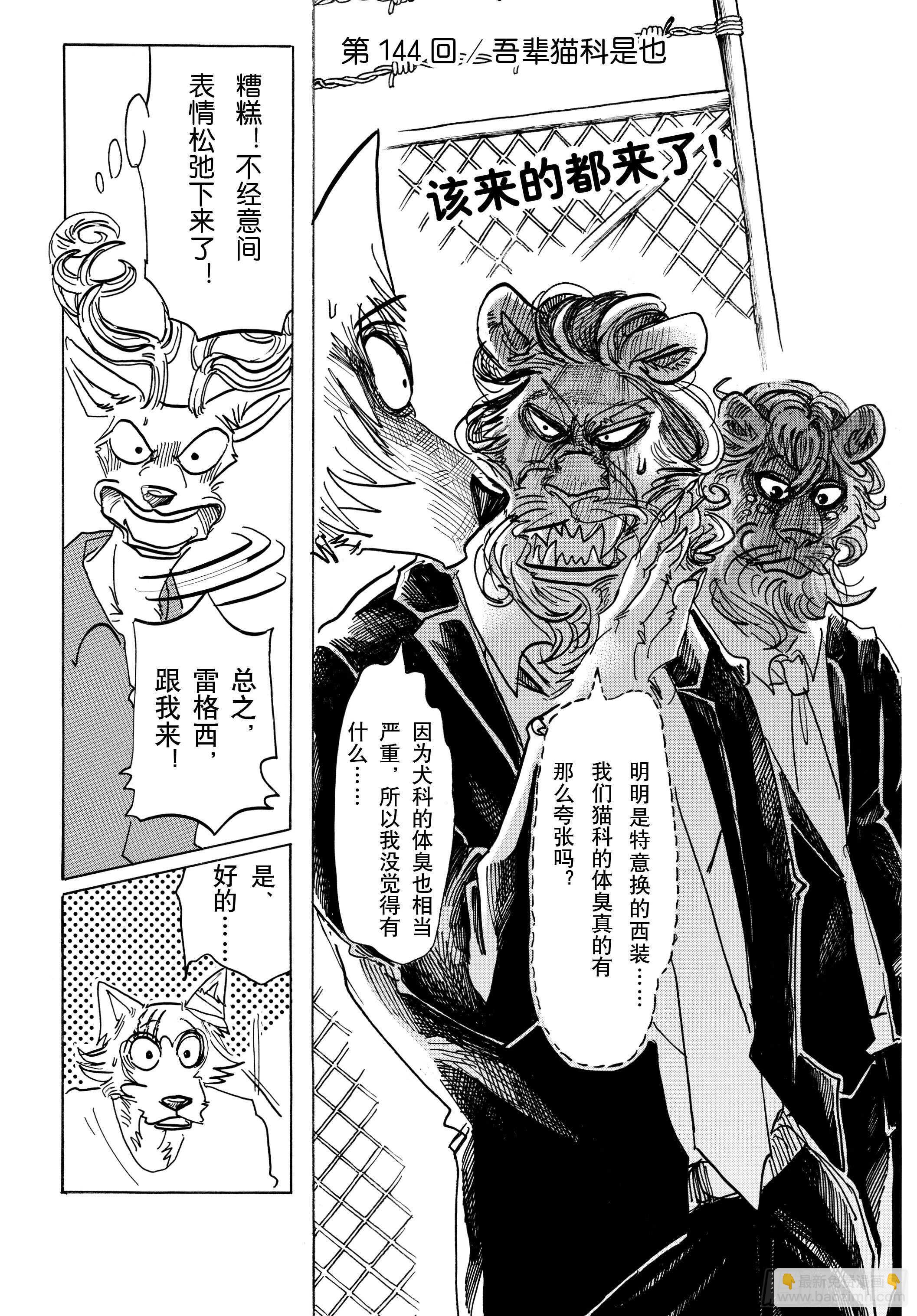 🍵BEASTARS 动物狂想曲 第144话 吾辈猫科是也 第3页