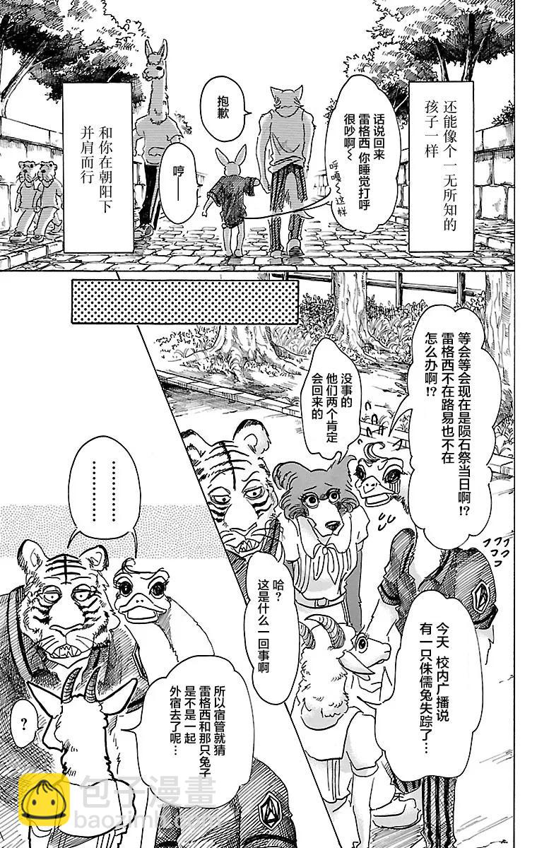 🍵BEASTARS 动物狂想曲 第44话 因温热的汗水而僵住 第19页