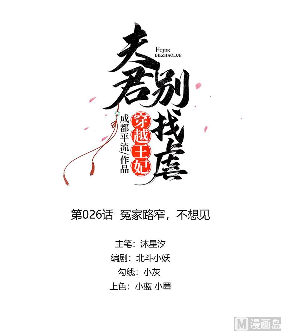 🍶穿越王妃夫君别找虐 第26话 冤家路窄，不想见 第1页