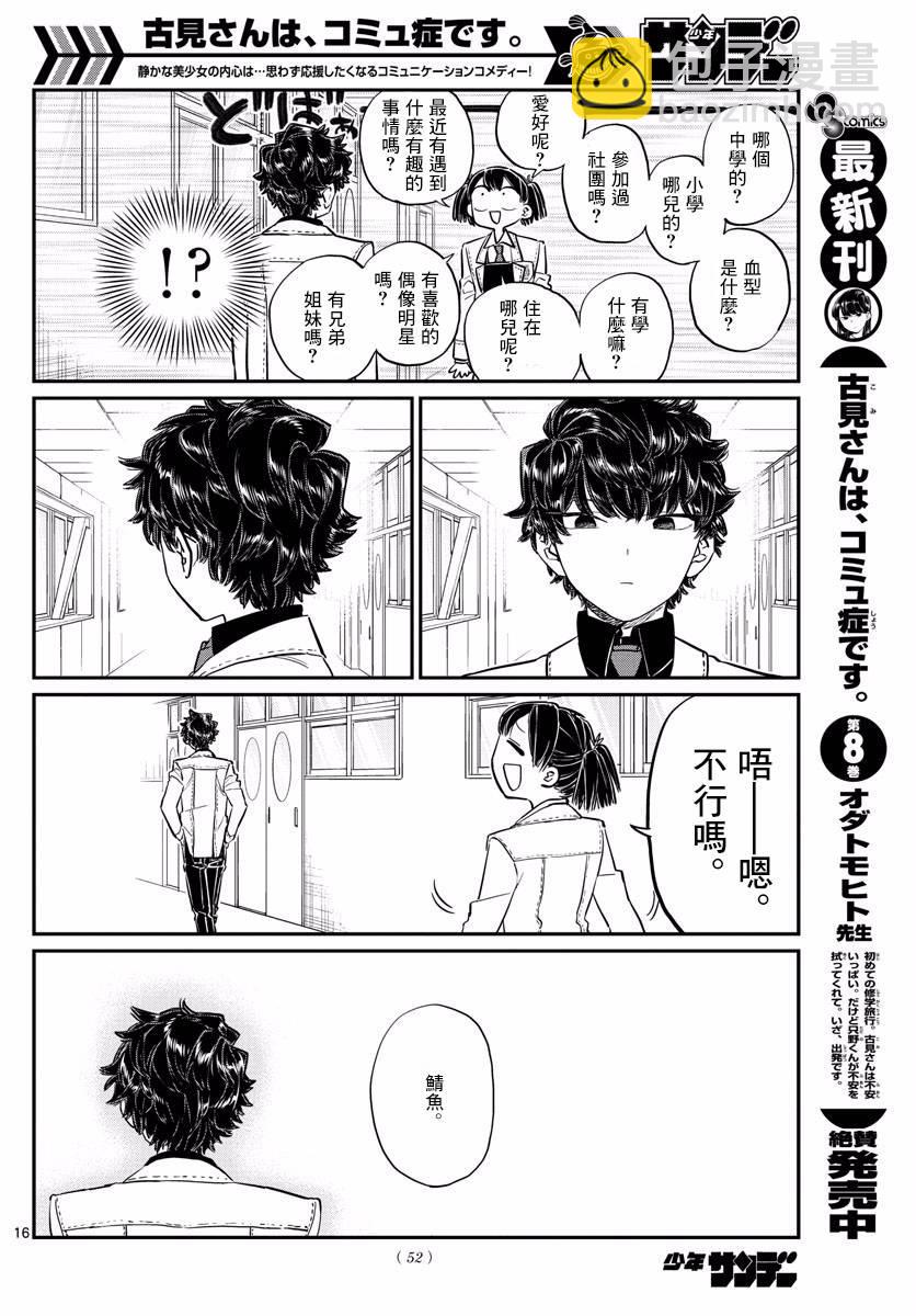 🍸古见同学有交流障碍症 第133话 是古见君。 第16页