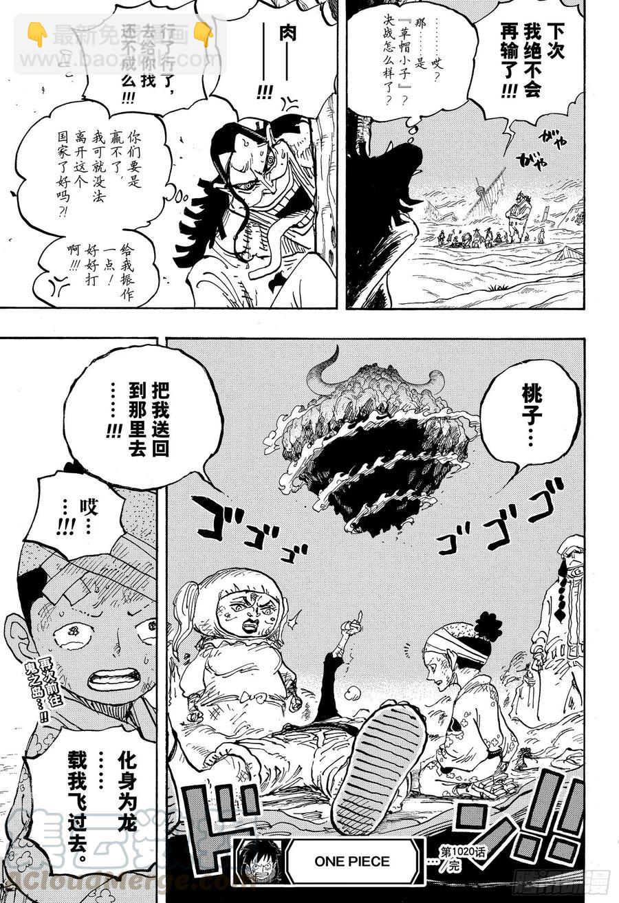 🍹航海王 第1020话 罗宾VS黑色玛利 第17页
