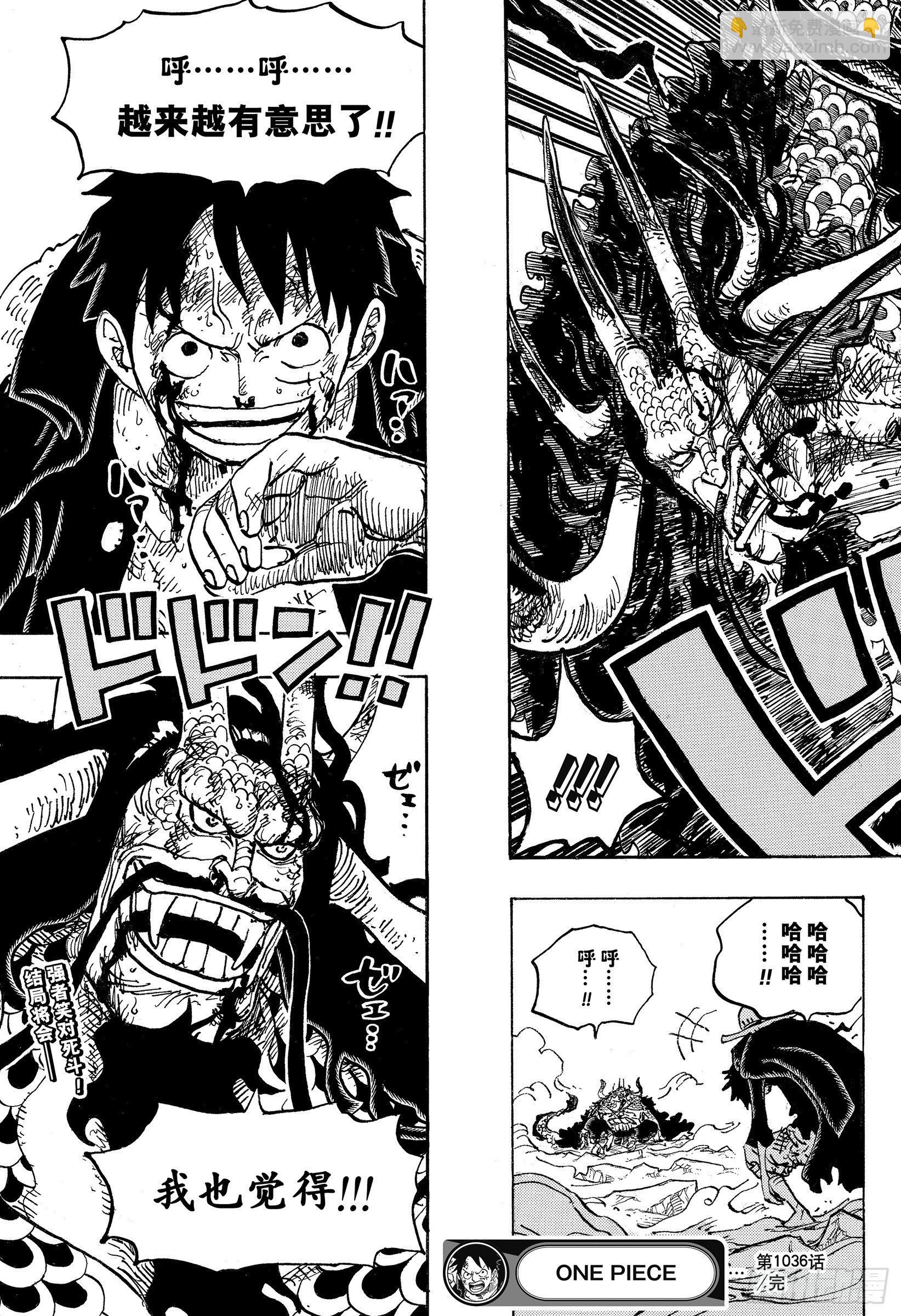 🍹航海王 第1036话 武士道即参透死亡 第19页