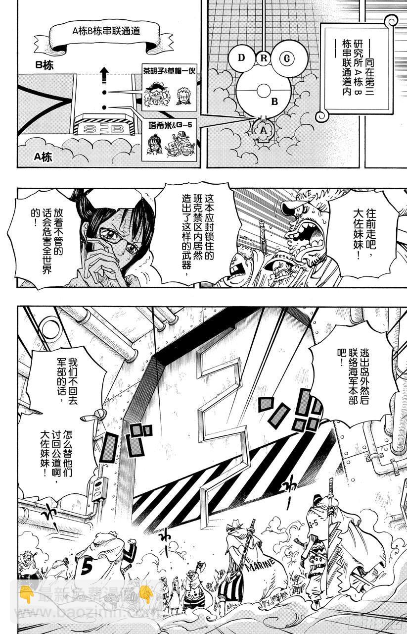 🍹航海王 第680话 海军G-基地长『鬼竹维尔高』 第4页