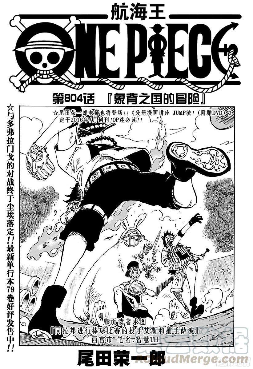 🍹航海王 第804话 象背之国的冒险 第1页