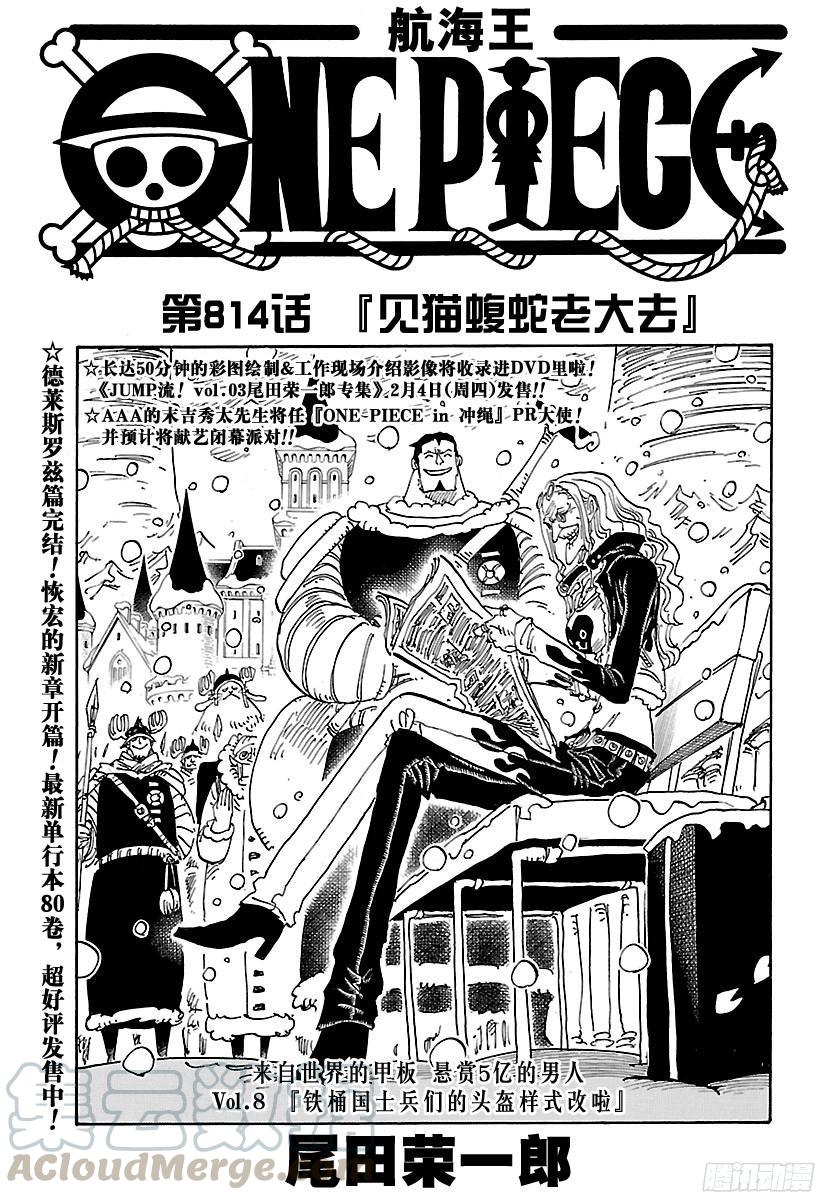 🍹航海王 第814话 见猫蝮蛇老大去 第1页