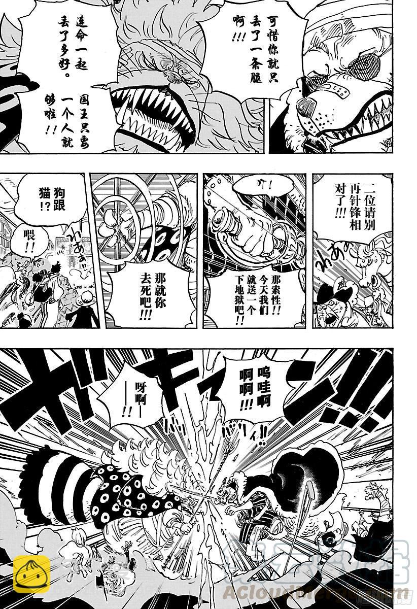 🍹航海王 第816话 犬 VS猫 第11页