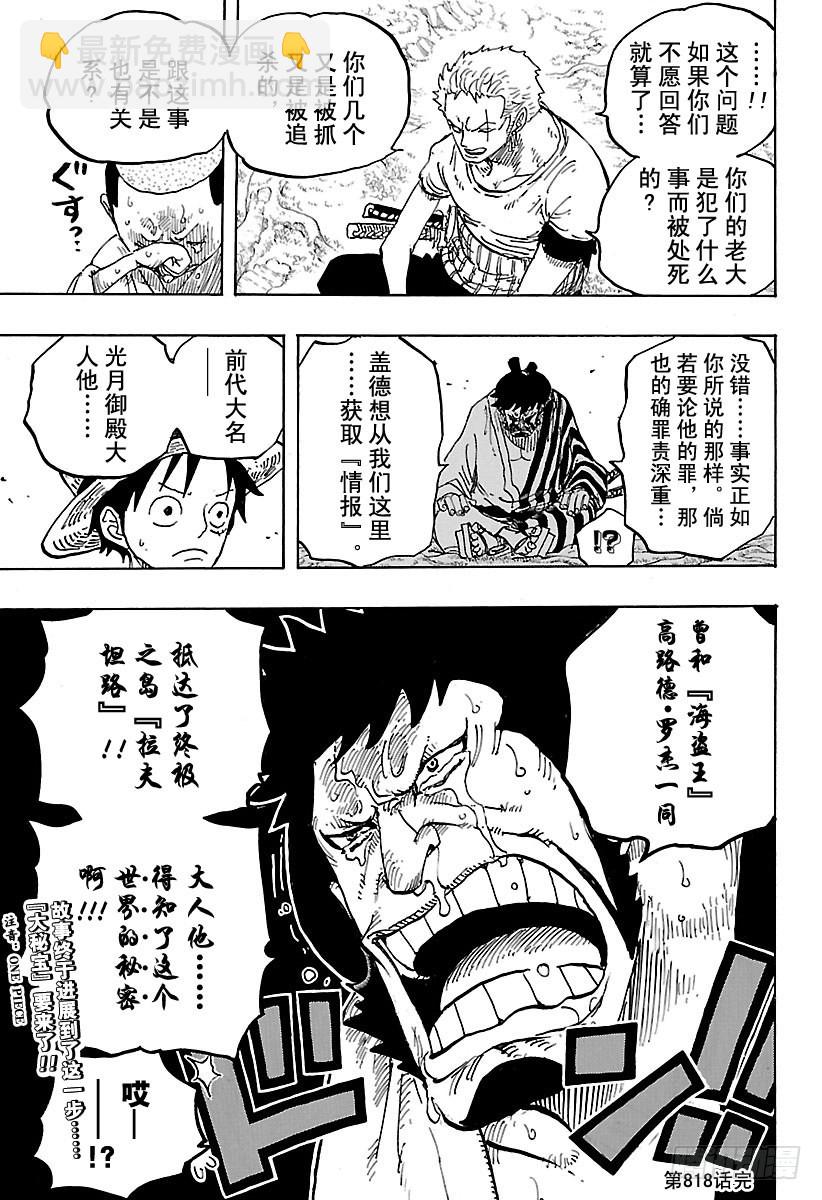 🍹航海王 第818话 鲸鱼内部 第17页