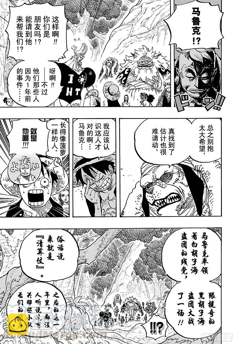 🍹航海王 第820话 犬与猫忆往昔 第11页