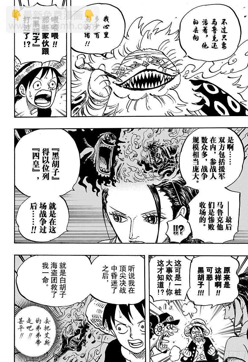 🍹航海王 第820话 犬与猫忆往昔 第12页