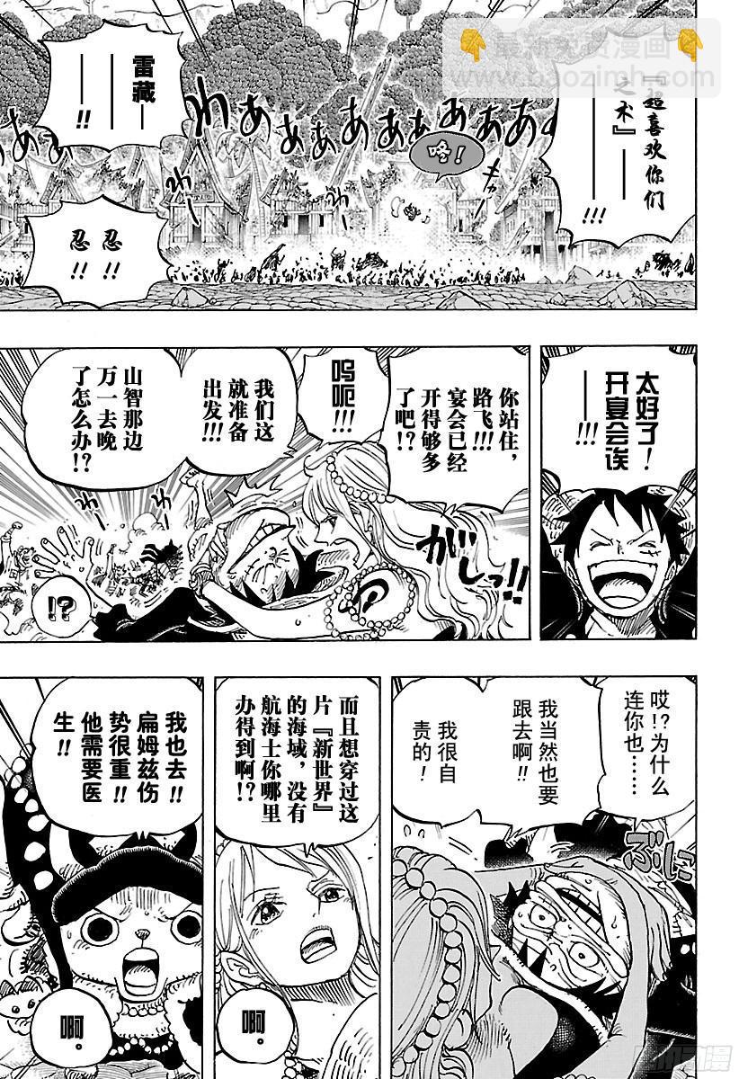🍹航海王 第820话 犬与猫忆往昔 第15页