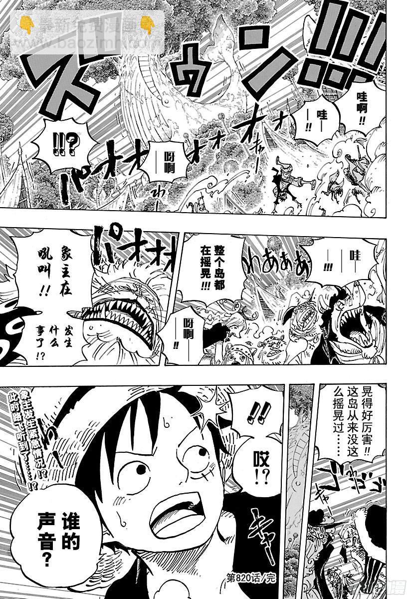 🍹航海王 第820话 犬与猫忆往昔 第17页