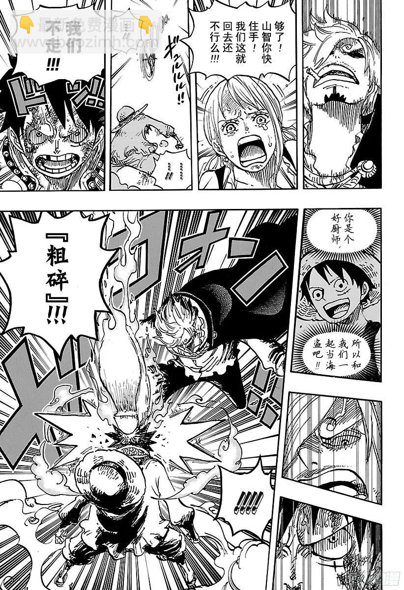 🍹航海王 第844话 路飞VS山智 第11页