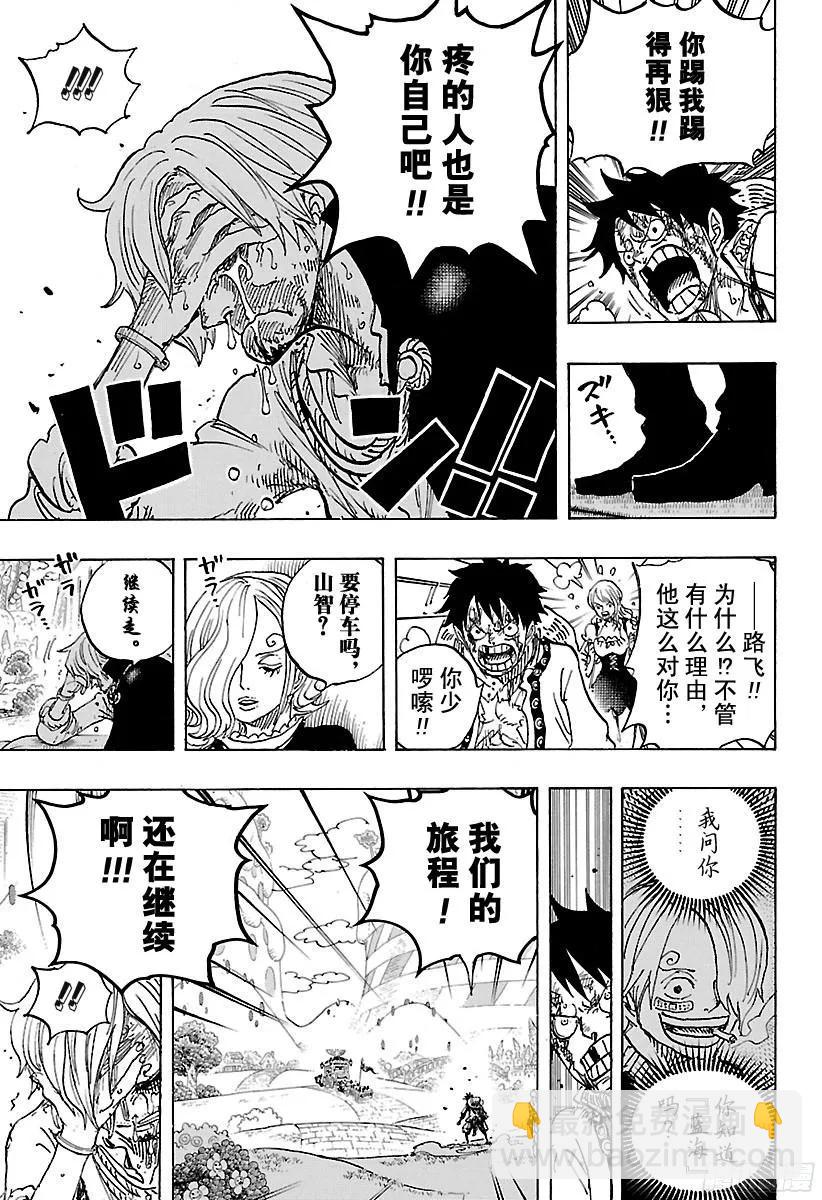 🍹航海王 第844话 路飞VS山智 第15页