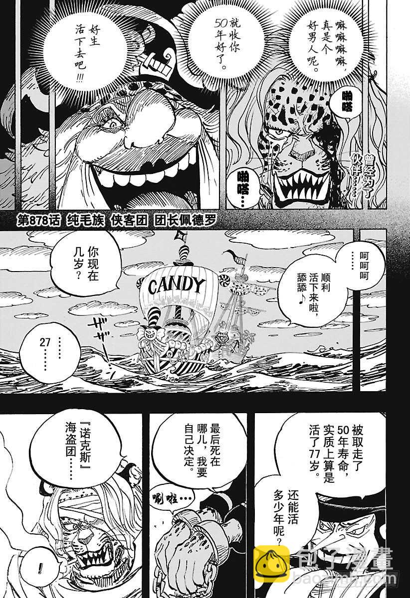 🍹航海王 第878话 纯毛族 侠客团 团 第4页