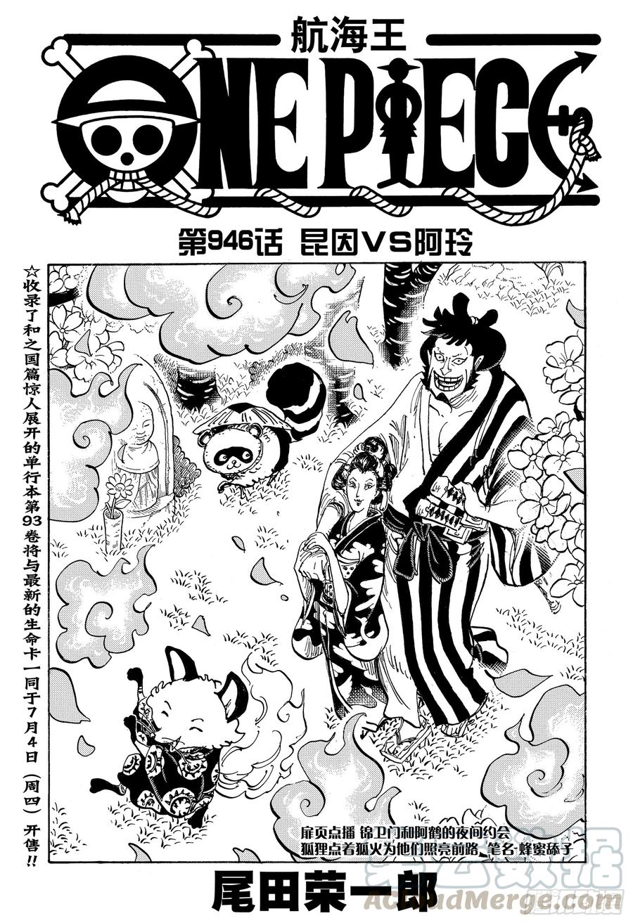 🍹航海王 第946话 昆因VS阿玲 第1页