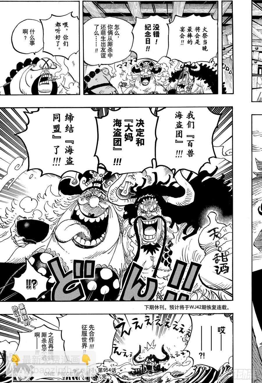 🍹航海王 第954话 如龙添翼 第15页