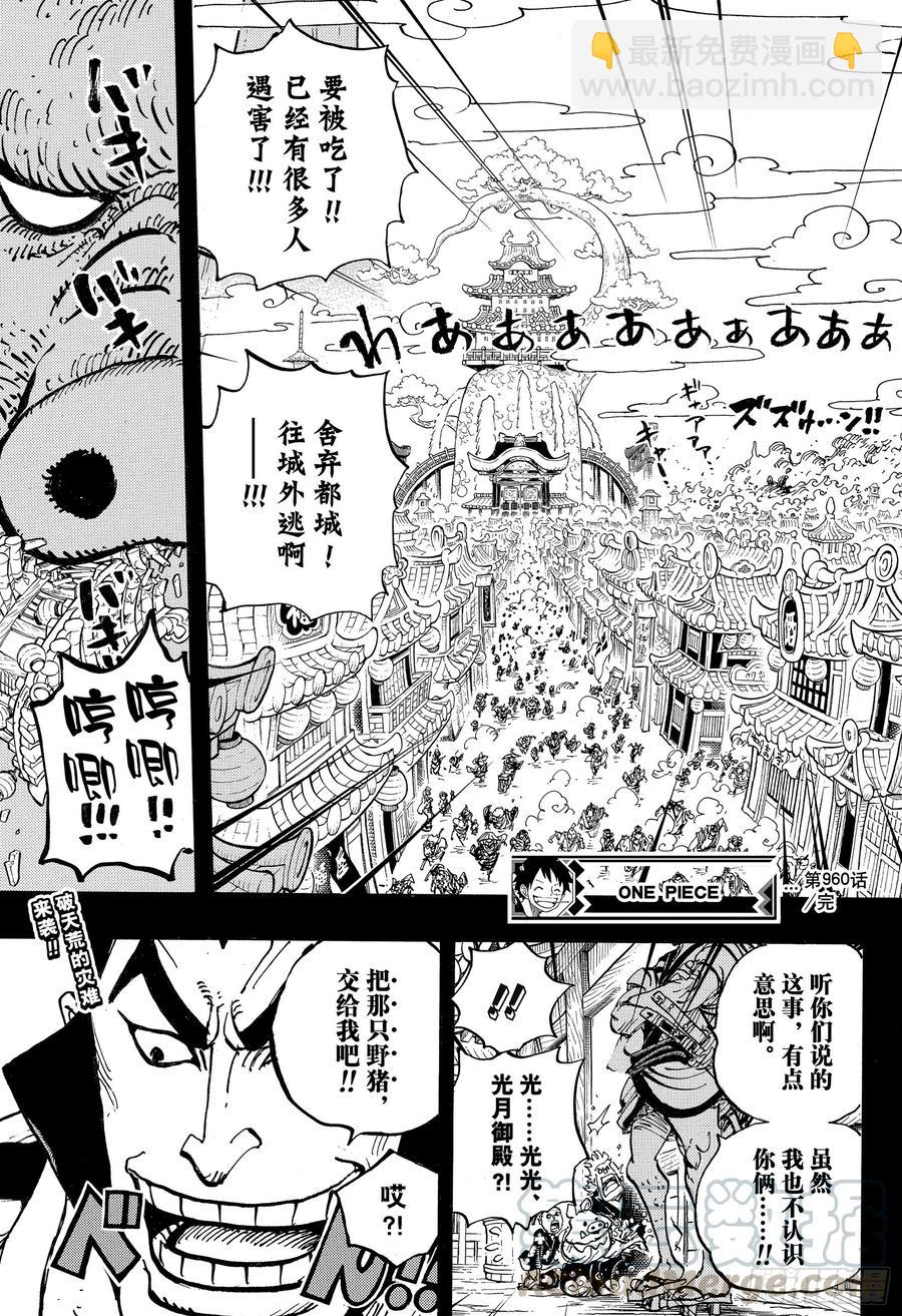 🍹航海王 第960话 光月御殿登场 第17页