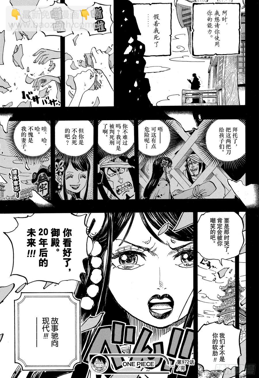 🍹航海王 第972话 煮得越久越入味的御殿 第19页