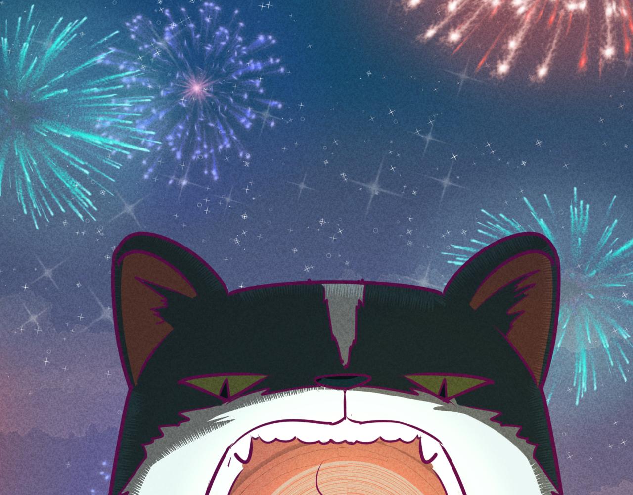 🍹韩小草的漫画日常 中秋贺图 第1页