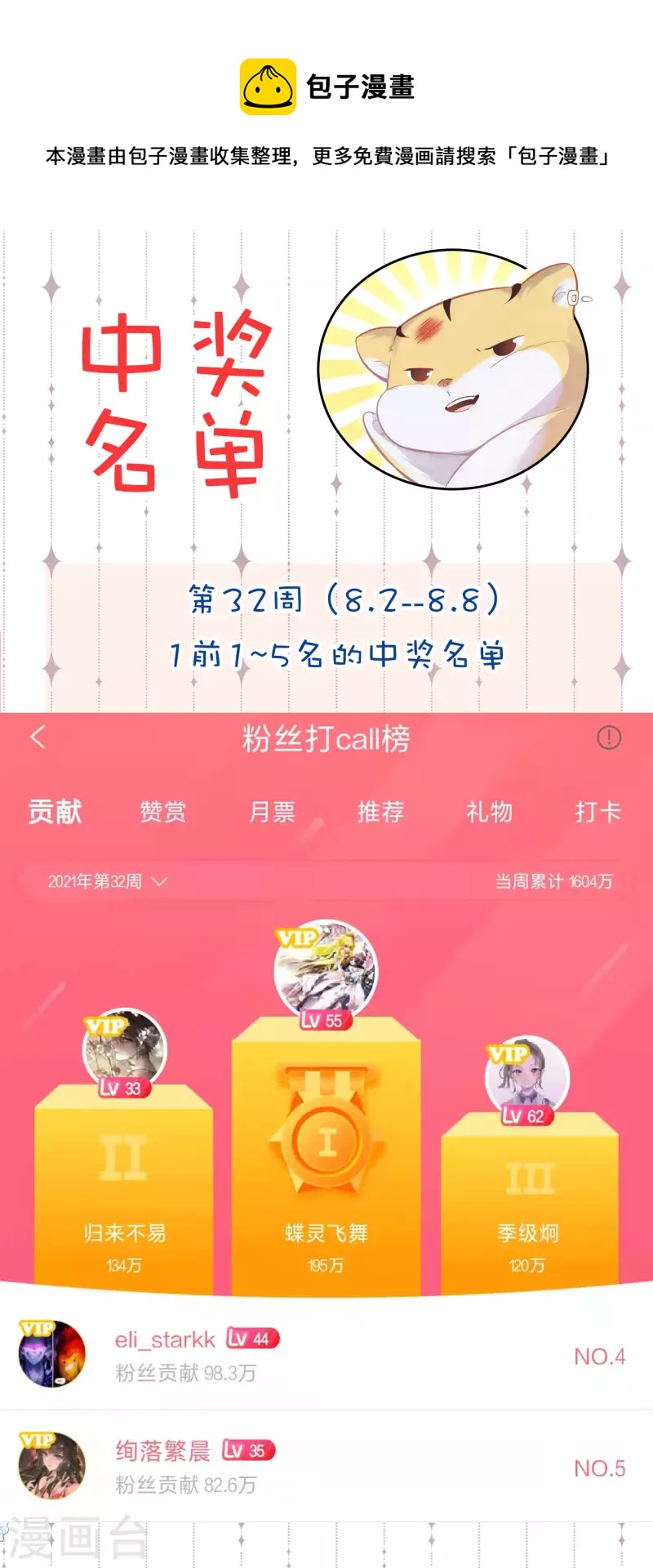 获奖名单-第30话