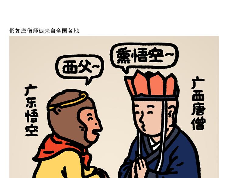 🍹繪心一笑 第294话 唐僧师徒说方言 第1页