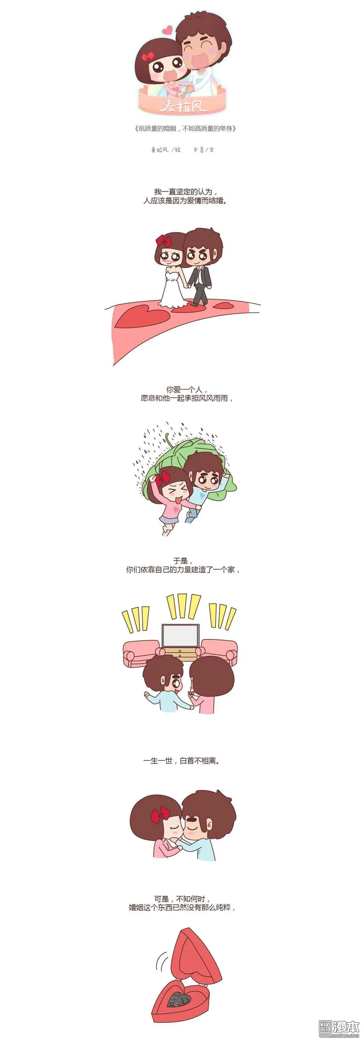 🍹婚后80 第109回 低质量的婚姻不如高质量的单身 第1页
