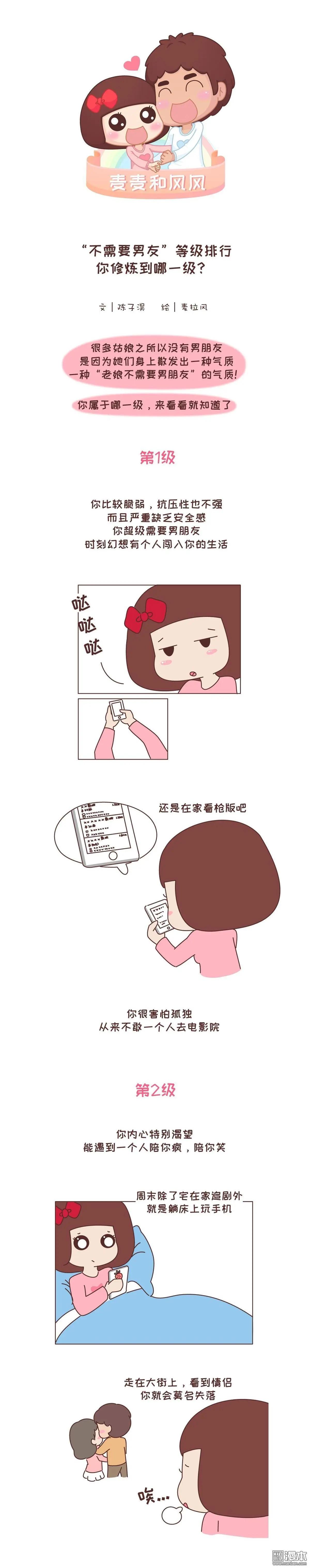 🍹婚后80 第271回 “不需要男友”等级排行，你修炼到哪一级？ 第1页