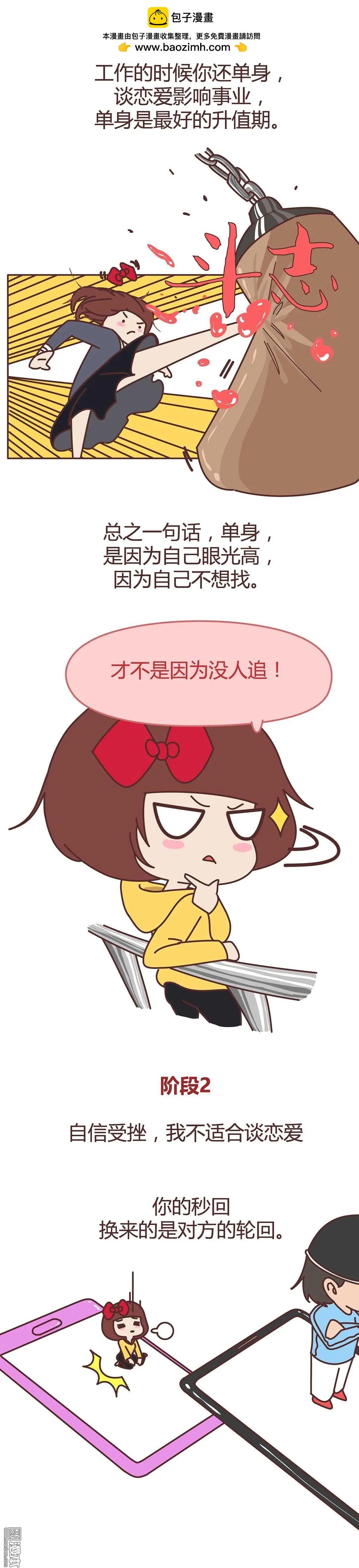 🍹婚后80 第273回 单身狗必经的4个心理阶段 第2页