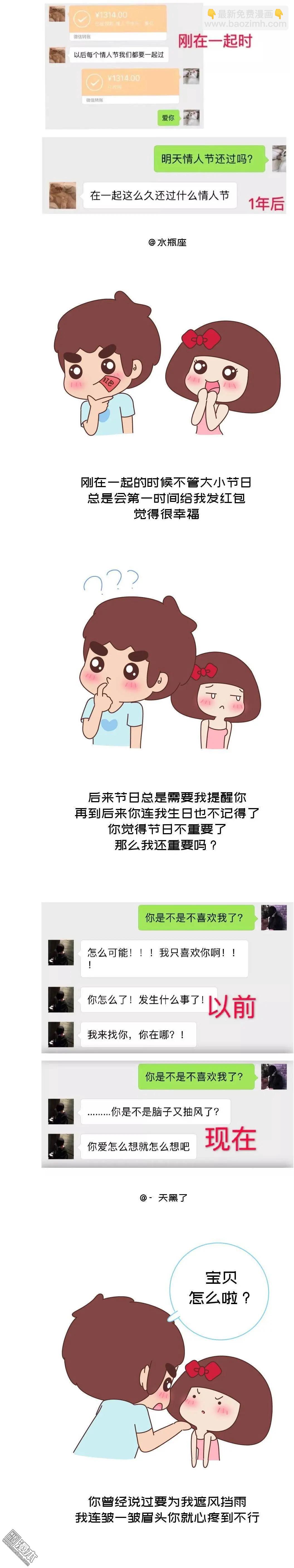 🍹婚后80 第385回 恋爱“第1天”到“第100天”聊天记录截图 第4页
