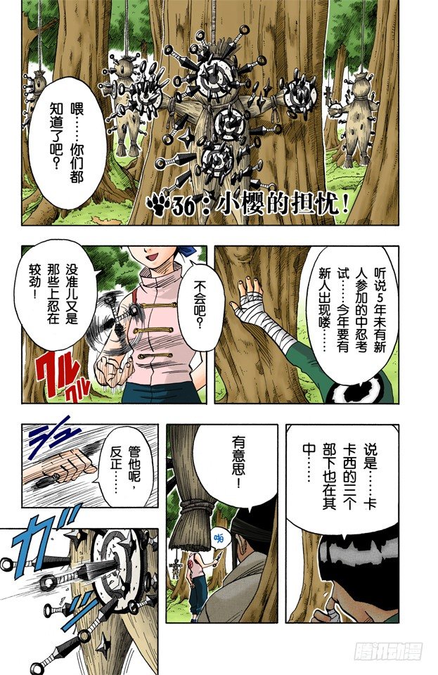 🍹火影忍者（全彩版） 第36话 小樱的担忧 第1页