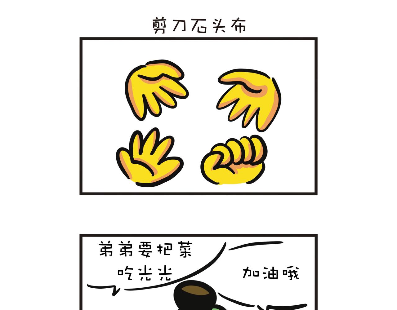 用剪刀石头布决定谁要吃菜-第56话
