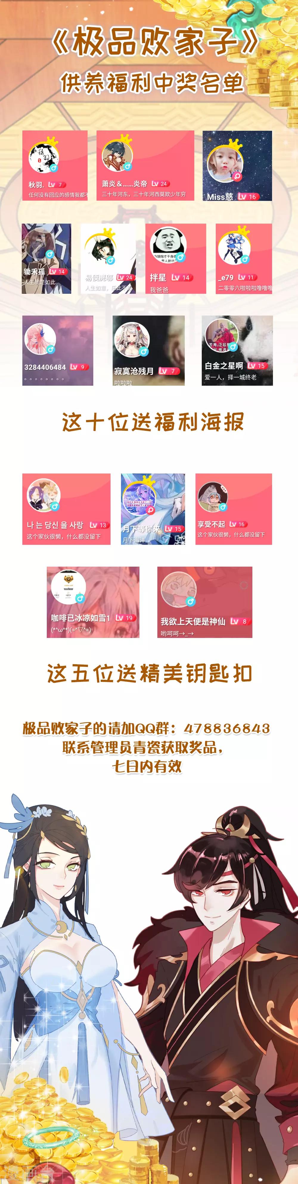 🍴极品败家子 11月供养中奖名单 第1页