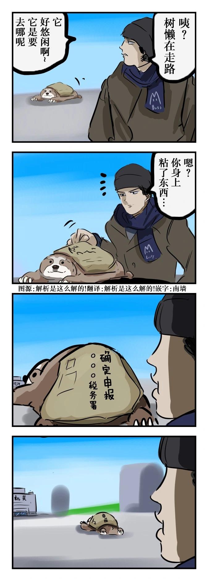 🍕カコミスル老师四格合集 悠闲树懒 第1页