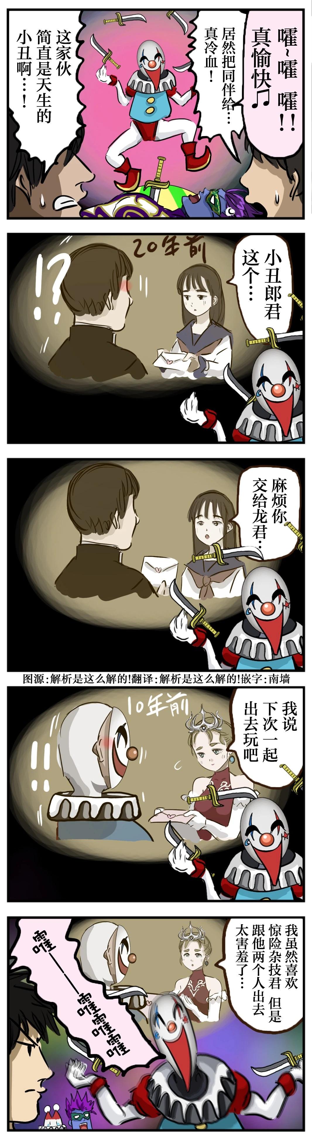 🍕カコミスル老师四格合集 小丑的过去 第1页