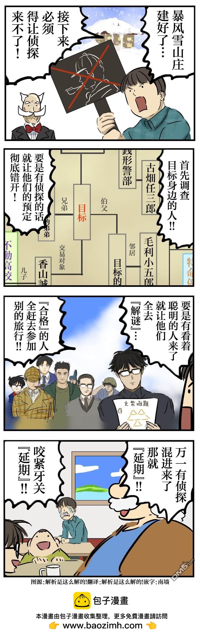 🍕カコミスル老师四格合集 阻止侦探 第1页