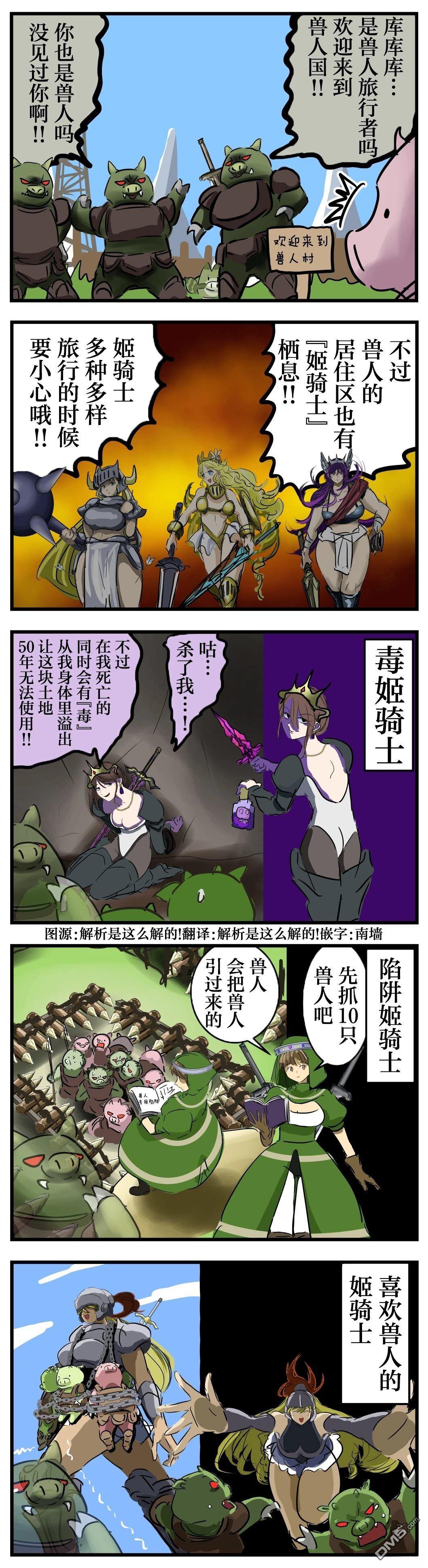 🍕カコミスル老师四格合集 危险的姬骑士 第1页