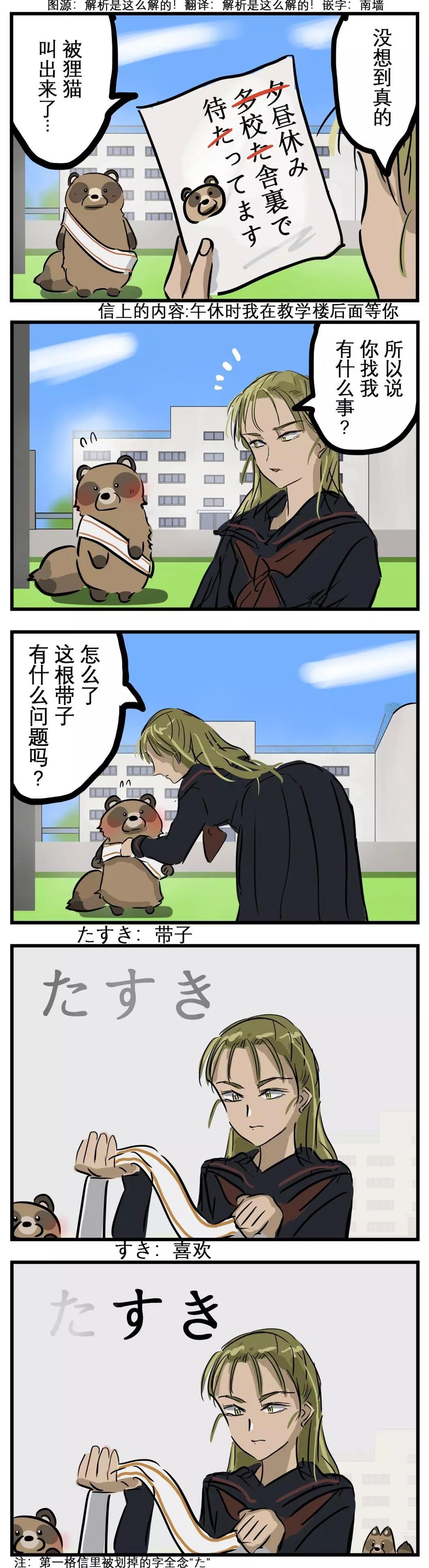 🍕カコミスル老师四格合集 狸猫的告白 第1页