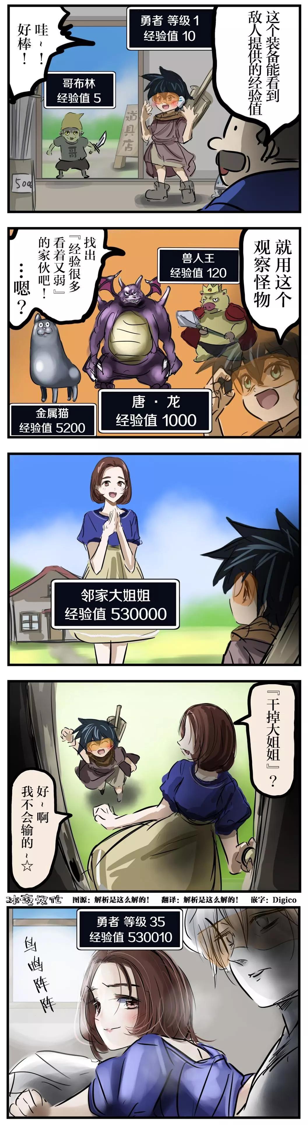 🍕カコミスル老师四格合集 经验值 第1页
