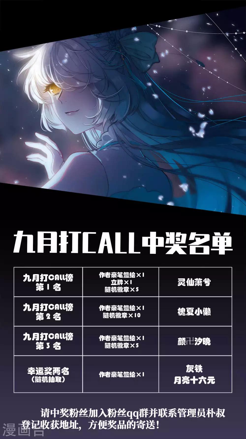 9月打call中奖名单-第60话
