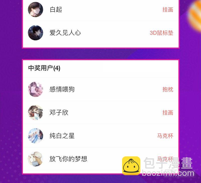 元旦活动中奖名单公布！-第200话