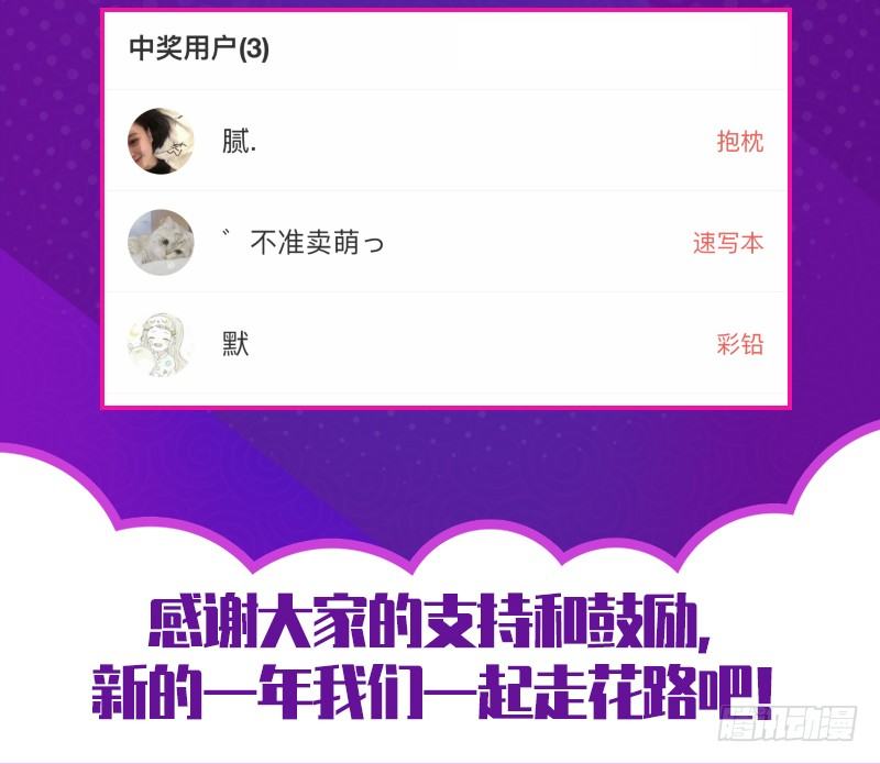 元旦活动中奖名单公布！-第200话
