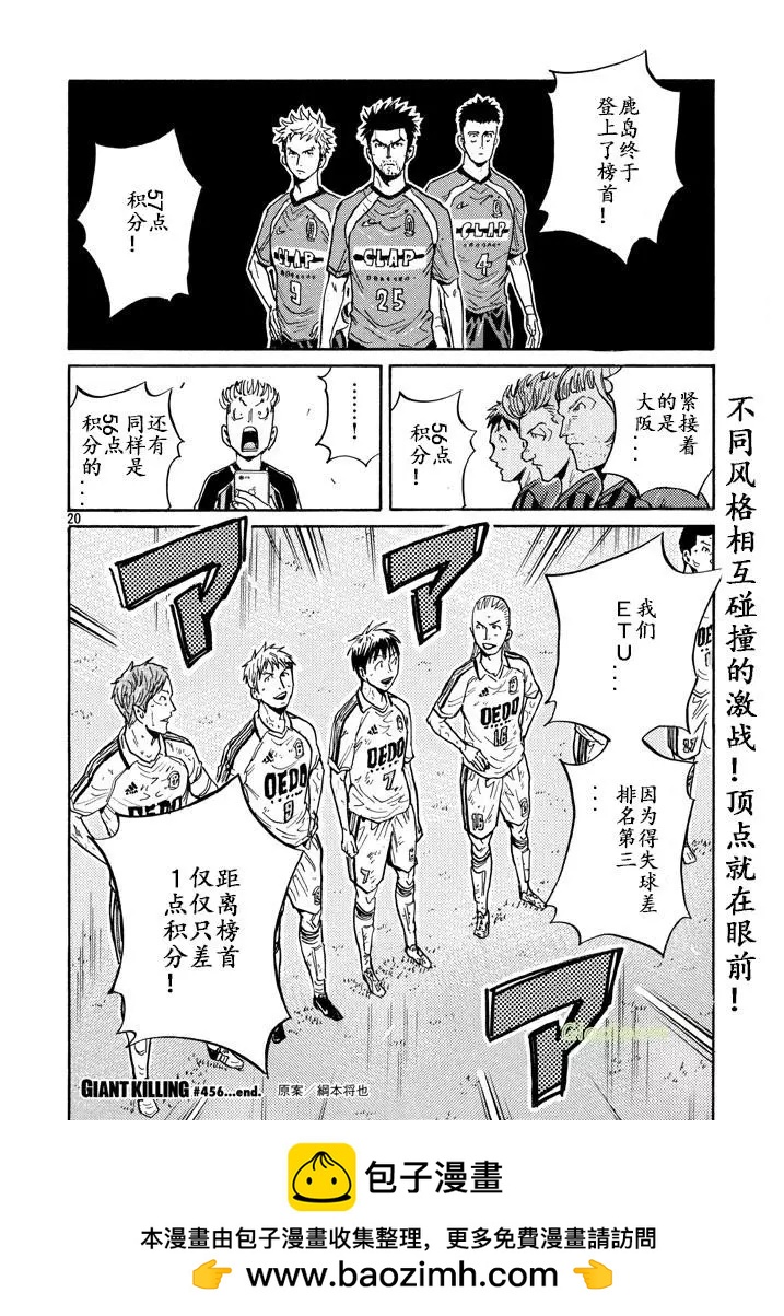 🍗逆转监督GIANT KILLING 第456话 第20页
