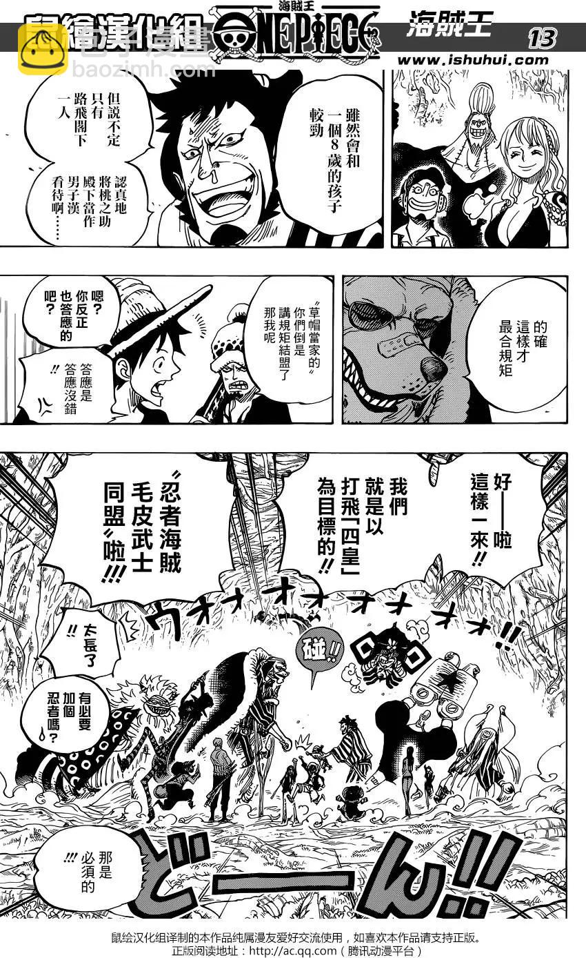 🍖ONE PIECE航海王 第819回 光月家的继承人·桃之助 第13页