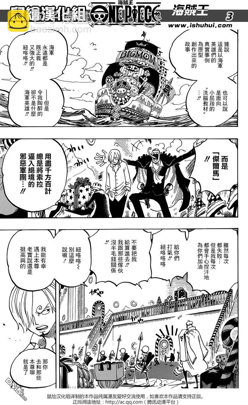 🍖ONE PIECE航海王 第825回 世经上的连环画 第3页